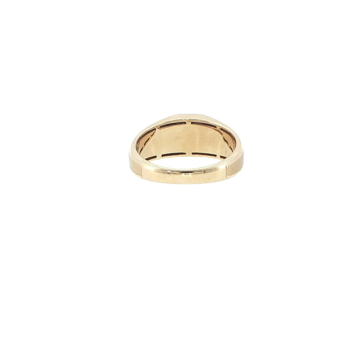 14K Yellow Gold Men's Diamond Band