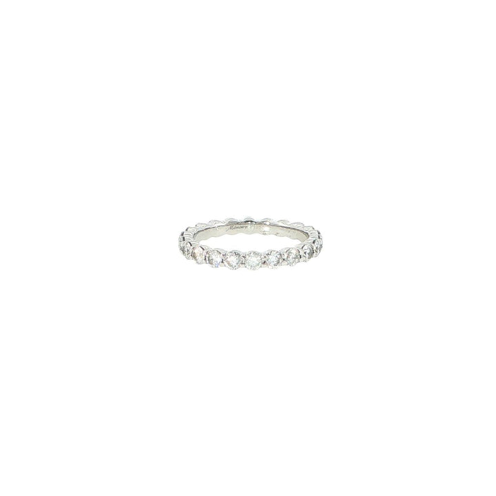 Memoire Platinum Shared Prong Diamond Eternity Band