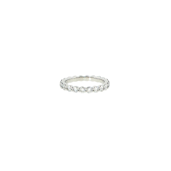 Memoire Platinum Shared Prong Diamond Eternity Band