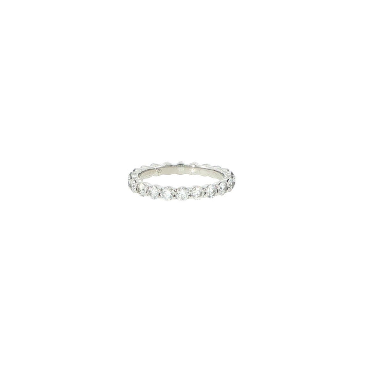 Memoire Platinum Shared Prong Diamond Eternity Band
