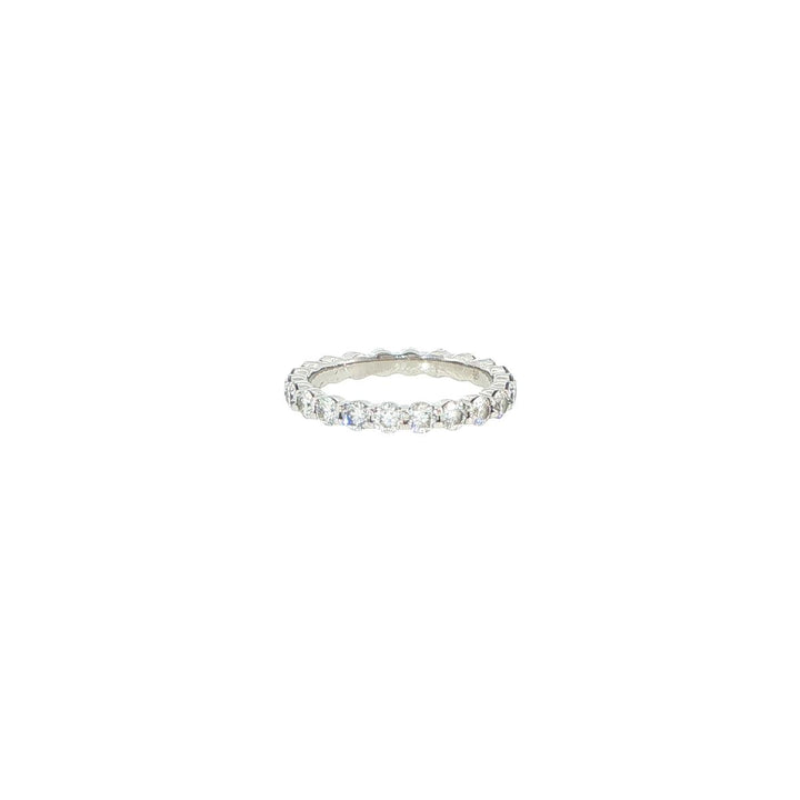 Memoire Platinum Shared Prong Diamond Eternity Band