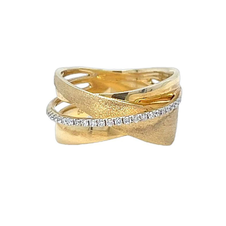 Crossover Diamond Ring