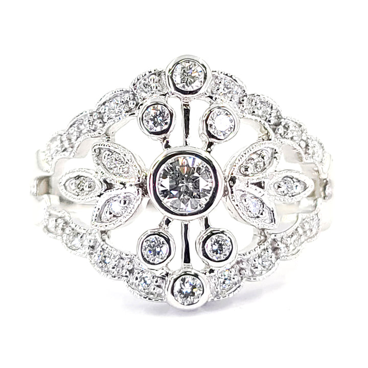 Floral Diamond Ring