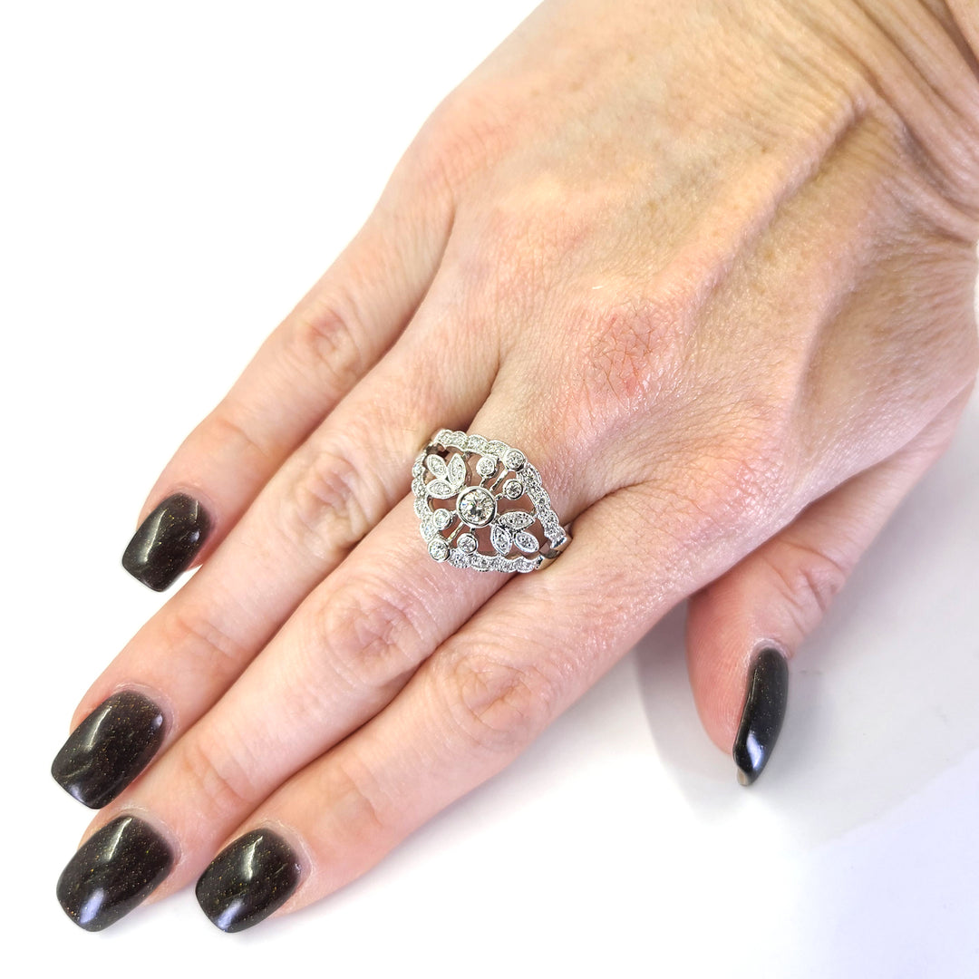 Floral Diamond Ring
