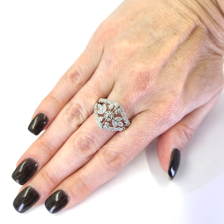 Floral Diamond Ring