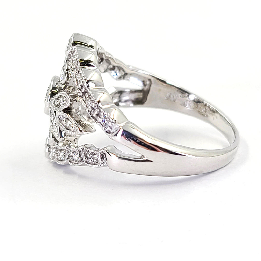 Floral Diamond Ring