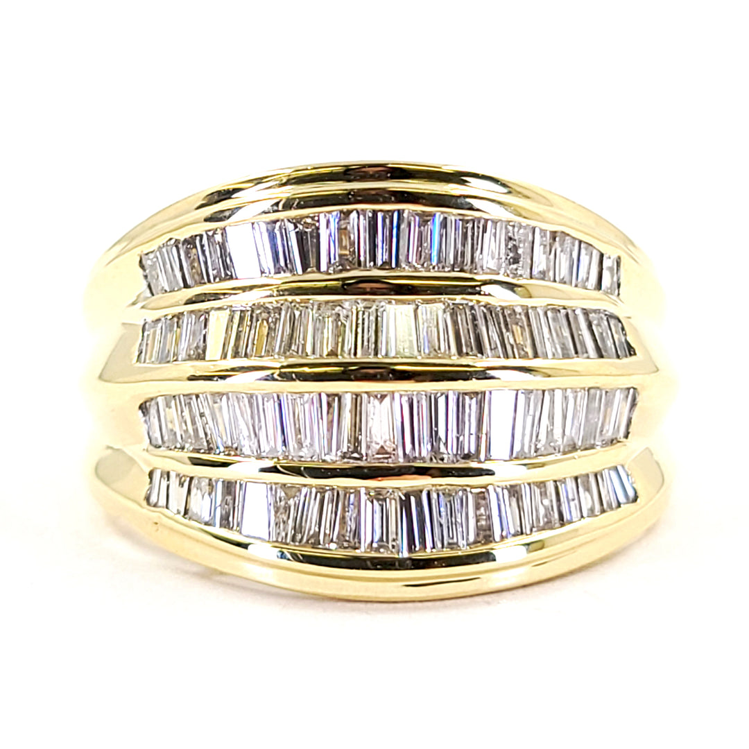 Tapered Baguette Wide Band