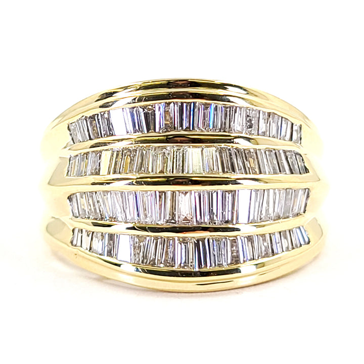 Tapered Baguette Wide Band