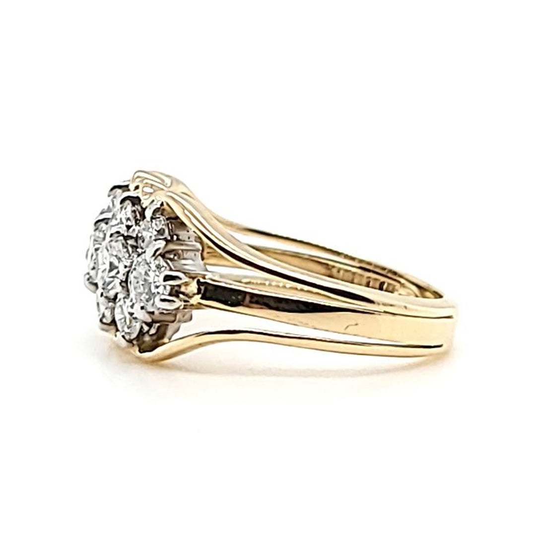 3 Row Diamond Band