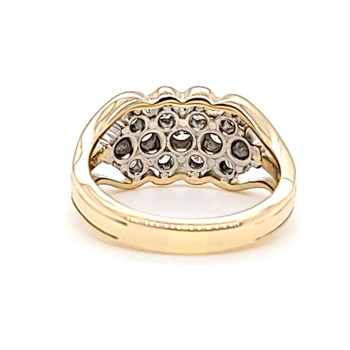 3 Row Diamond Band