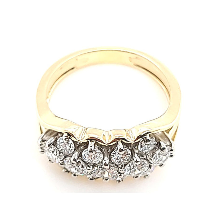 3 Row Diamond Band