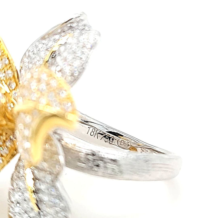 Pave Diamond Orchid Ring