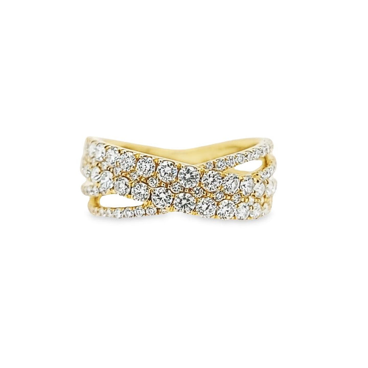 Diamond Crossover Ring
