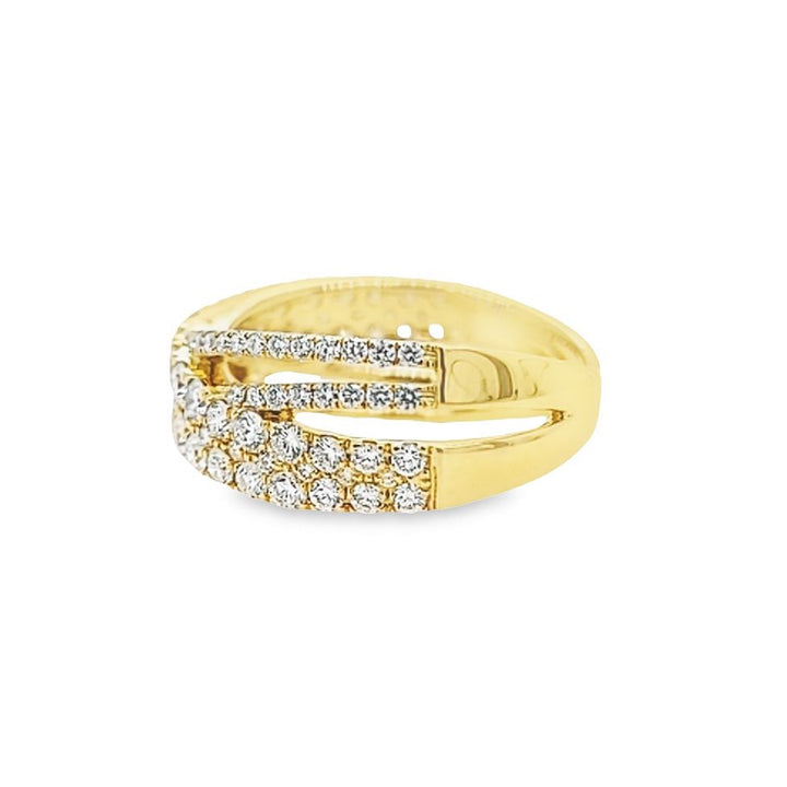 Diamond Crossover Ring