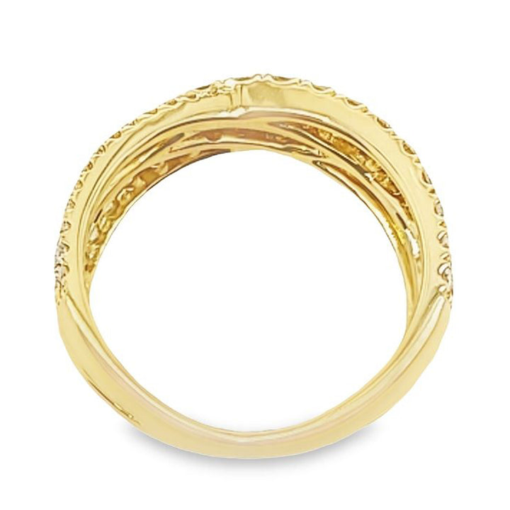 Diamond Crossover Ring