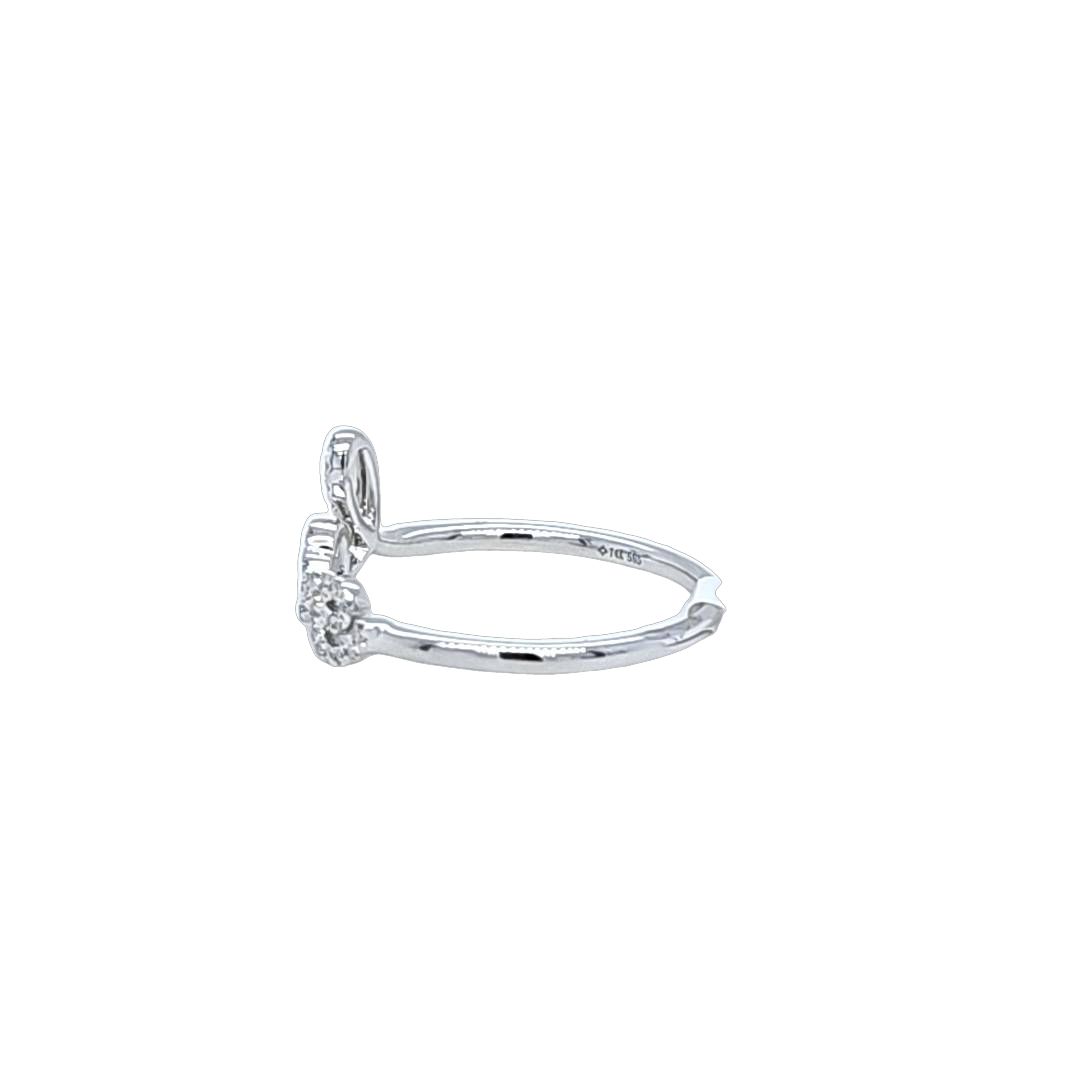 Cursive Diamond Love Ring