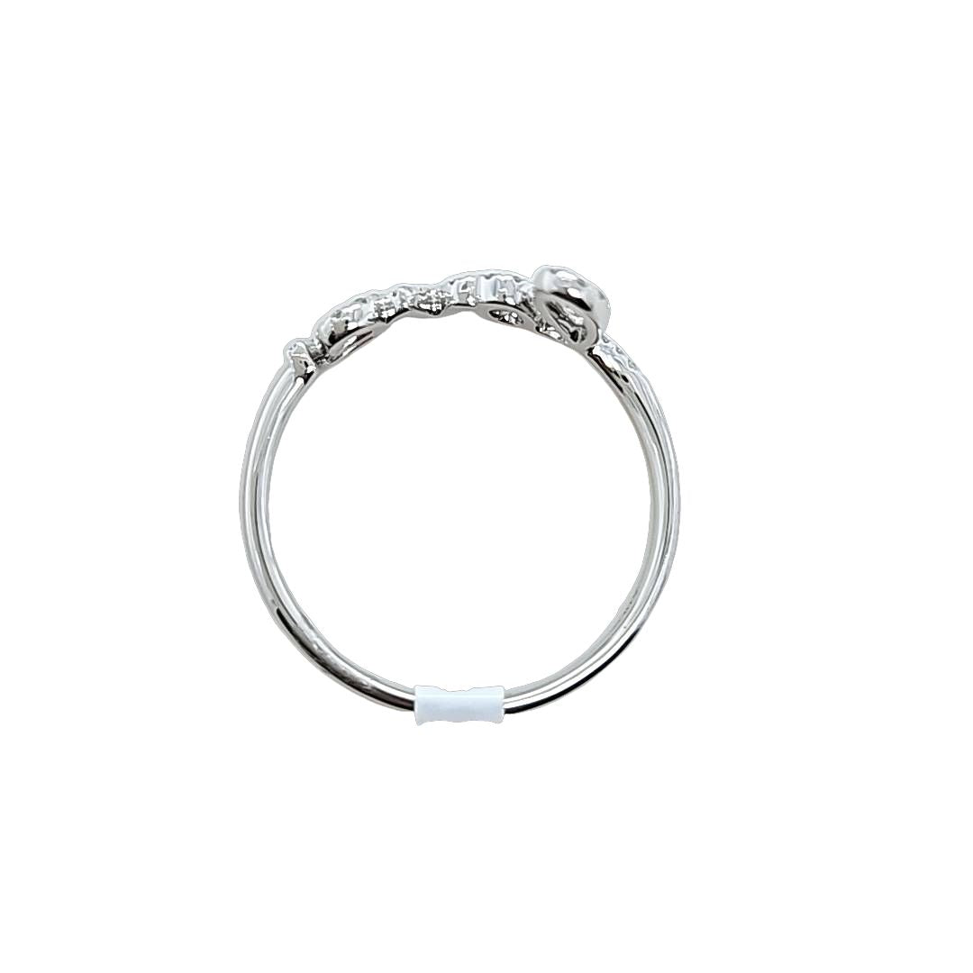 Cursive Diamond Love Ring