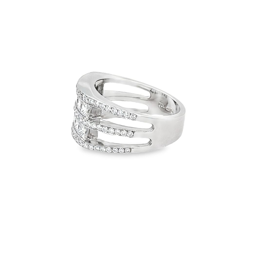 Five Row Diamond Ring