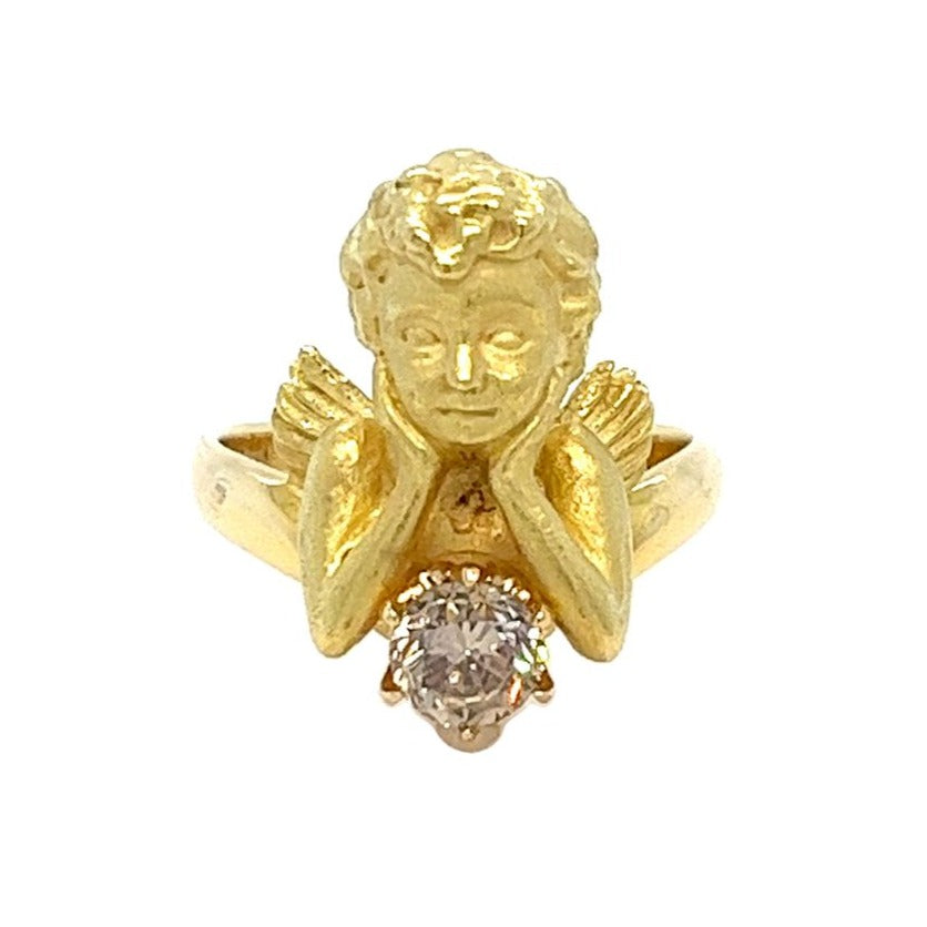 Cherub Champagne Diamond Ring