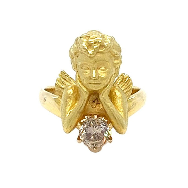 Cherub Champagne Diamond Ring