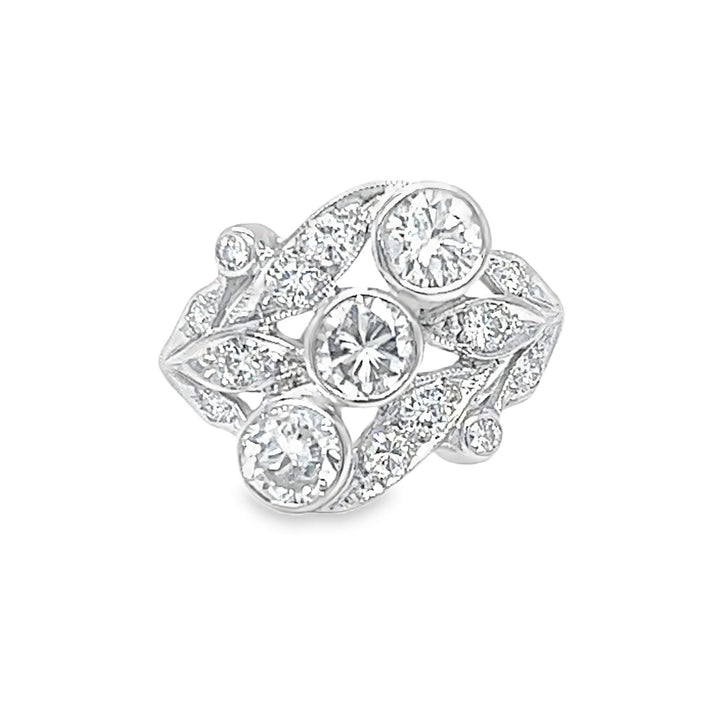 Vintage 3 Stone Diamond Ring