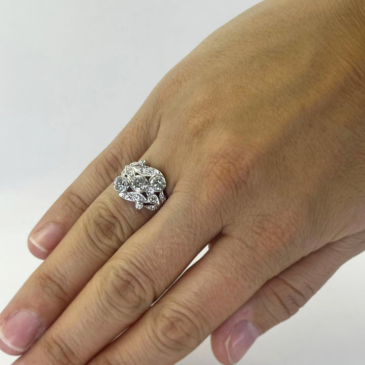 Vintage 3 Stone Diamond Ring