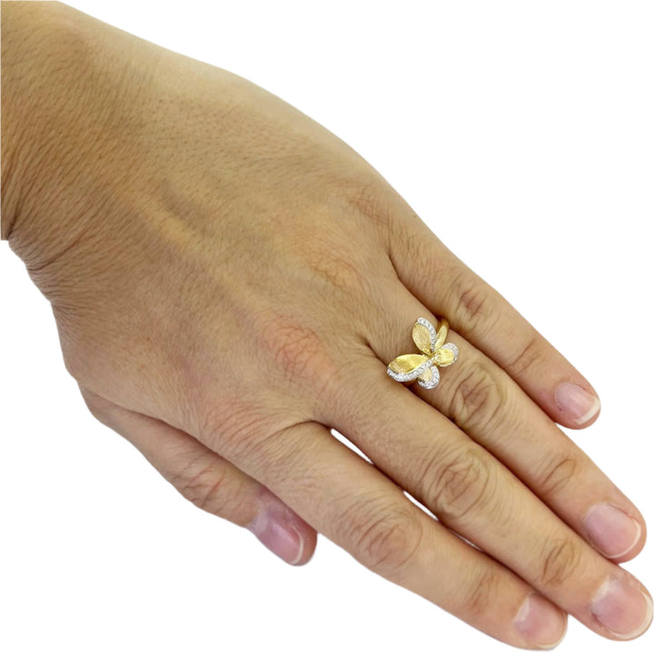 Diamond Butterfly Ring