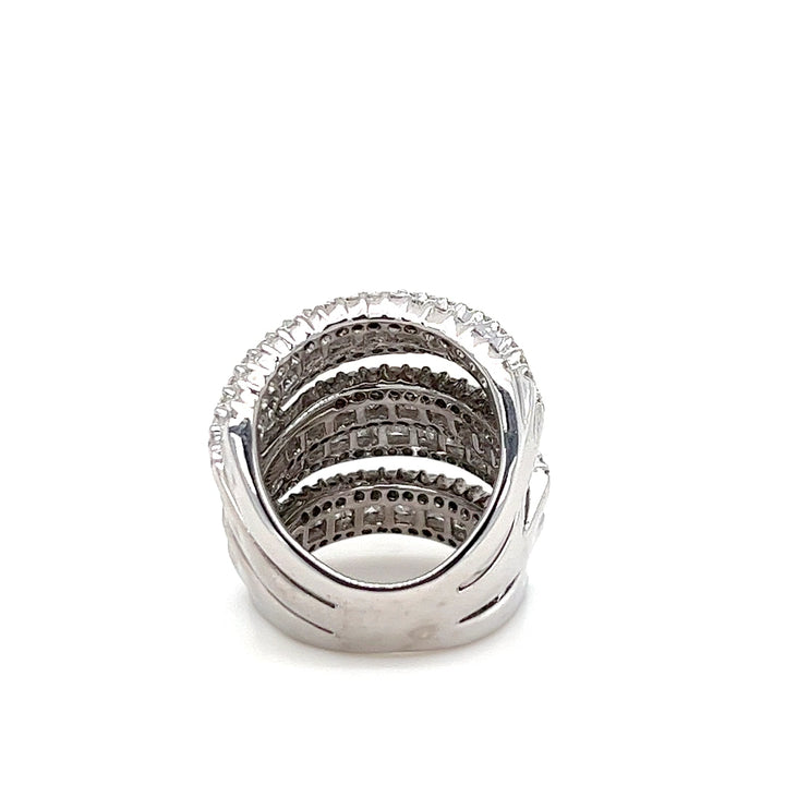 3D Stack Diamond Ring