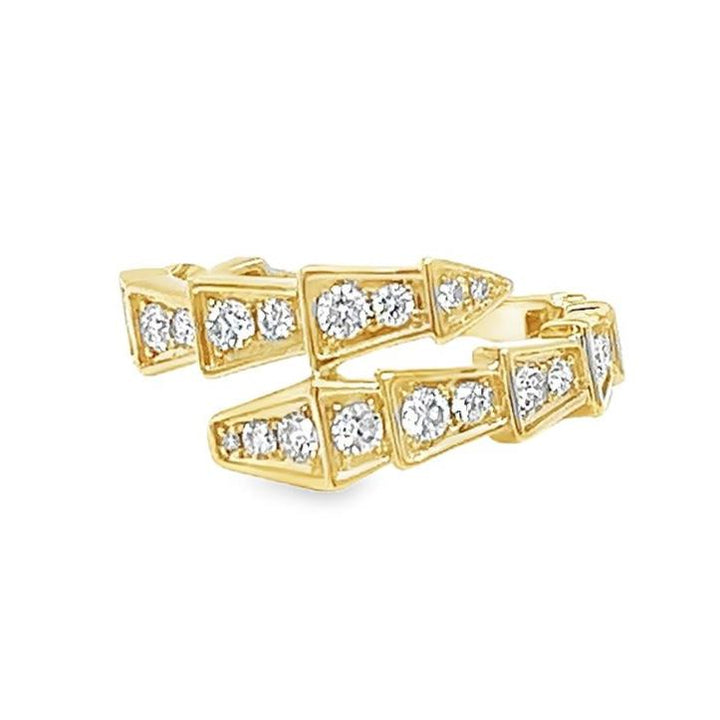 Diamond Serpenti Bypass Ring
