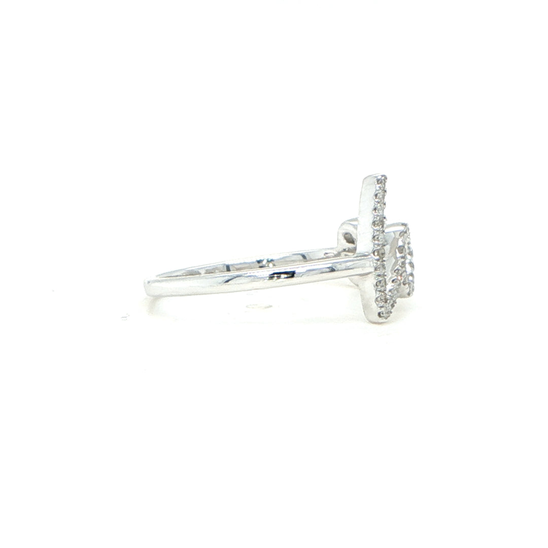 14K Diamond Love Ring