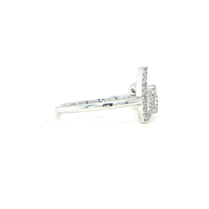 14K Diamond Love Ring