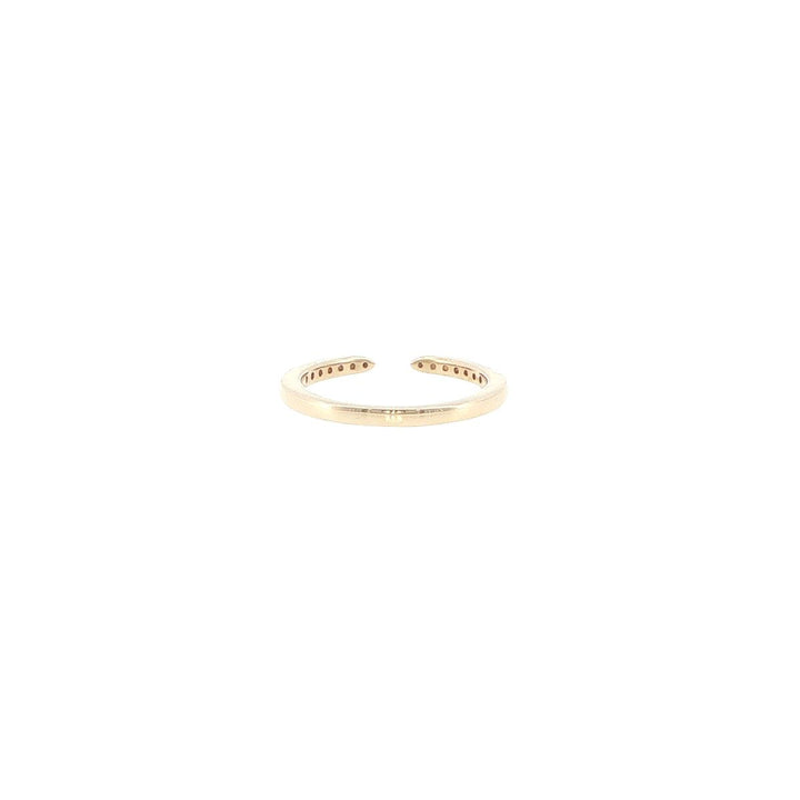 14K Yellow Gold Diamond Accented Open Ring