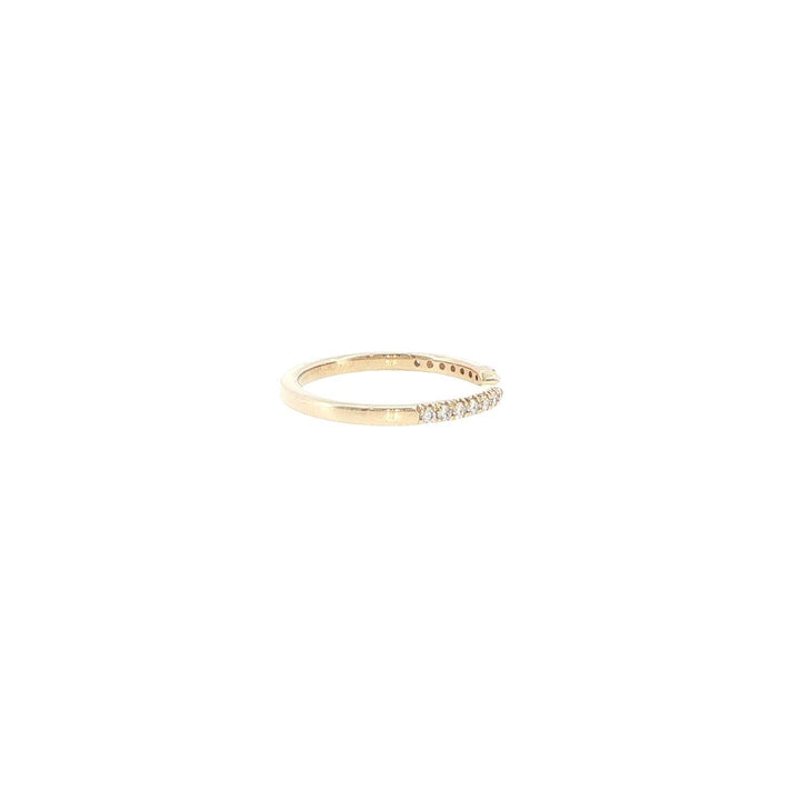 14K Yellow Gold Diamond Accented Open Ring