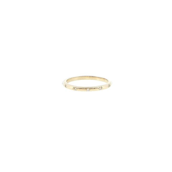 14K Yellow Gold Celestial Diamond Eternity Band