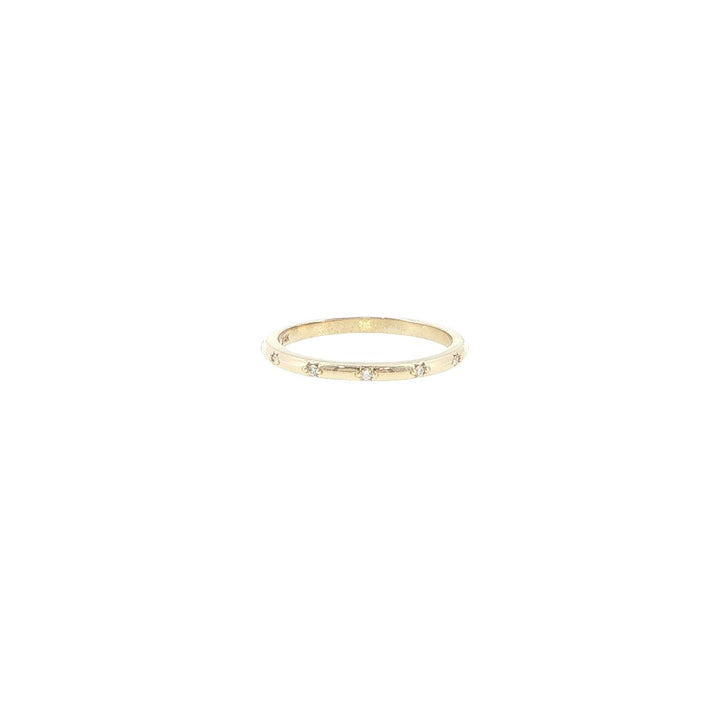 14K Yellow Gold Celestial Diamond Eternity Band