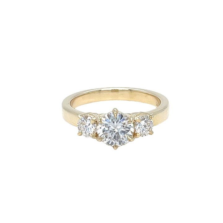 Three Stone Diamond Engagement Ring