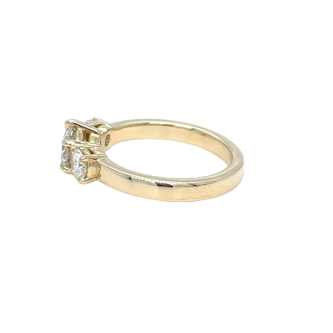 Three Stone Diamond Engagement Ring