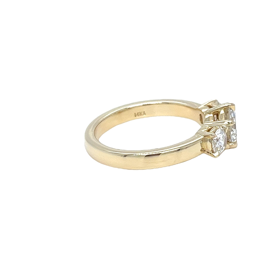 Three Stone Diamond Engagement Ring