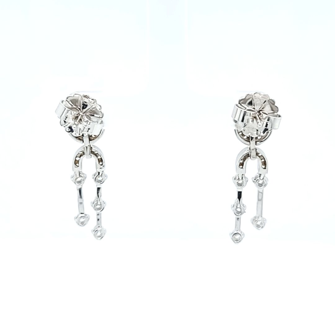 Diamond Dangle Drop Earrings