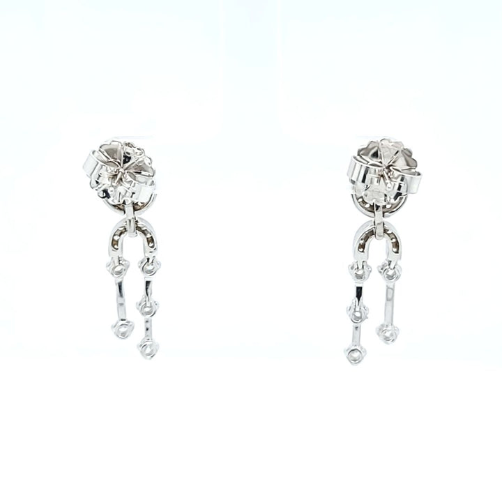 Diamond Dangle Drop Earrings