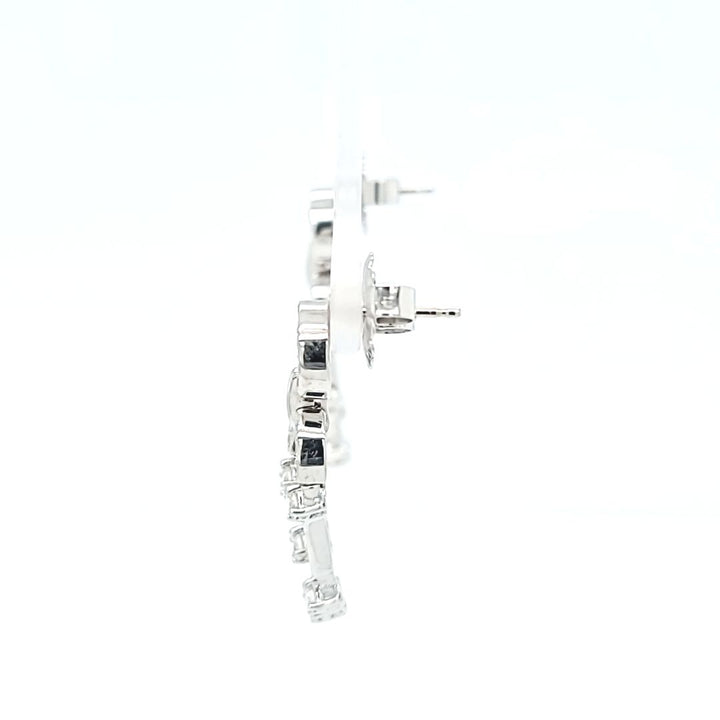 Diamond Dangle Drop Earrings