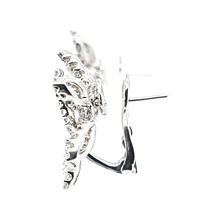 Diamond Flower Earrings