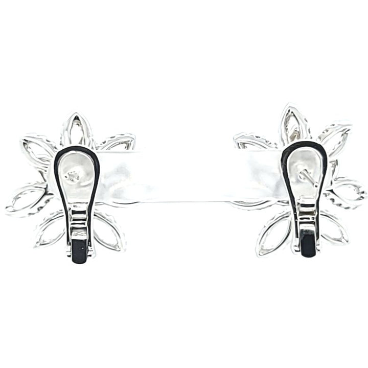Diamond Flower Earrings