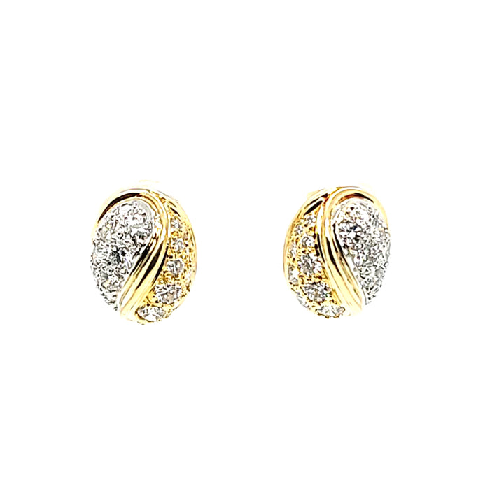 McTeigue Domed Diamond Earrings