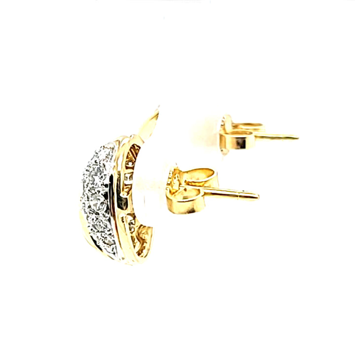 McTeigue Domed Diamond Earrings