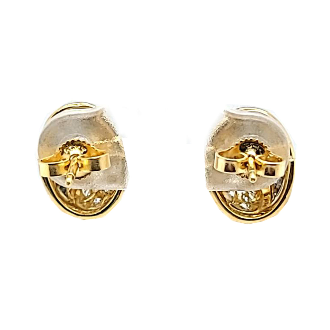 McTeigue Domed Diamond Earrings