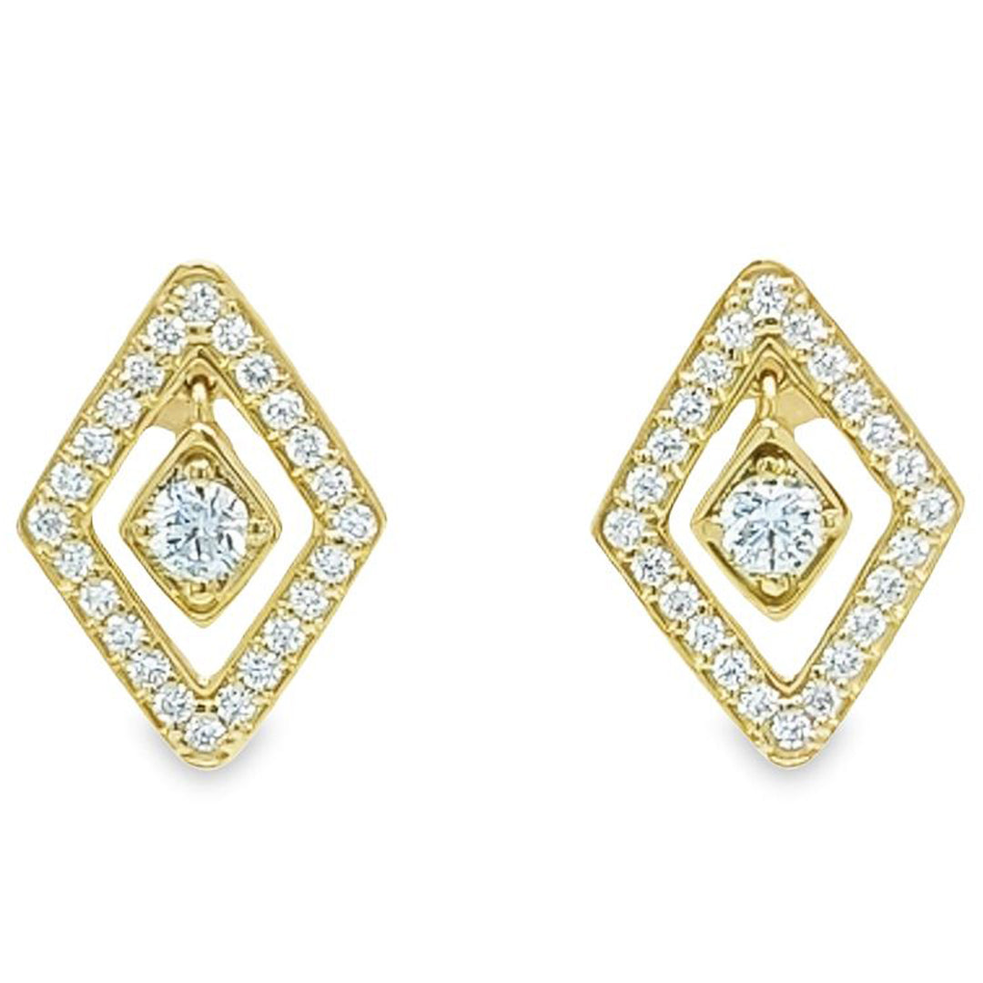 Diamante Diamond Stud Earrings