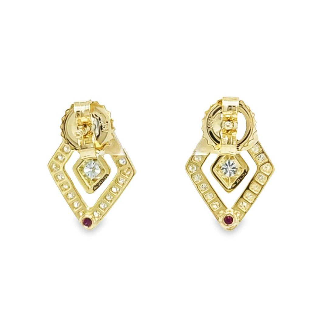 Diamante Diamond Stud Earrings
