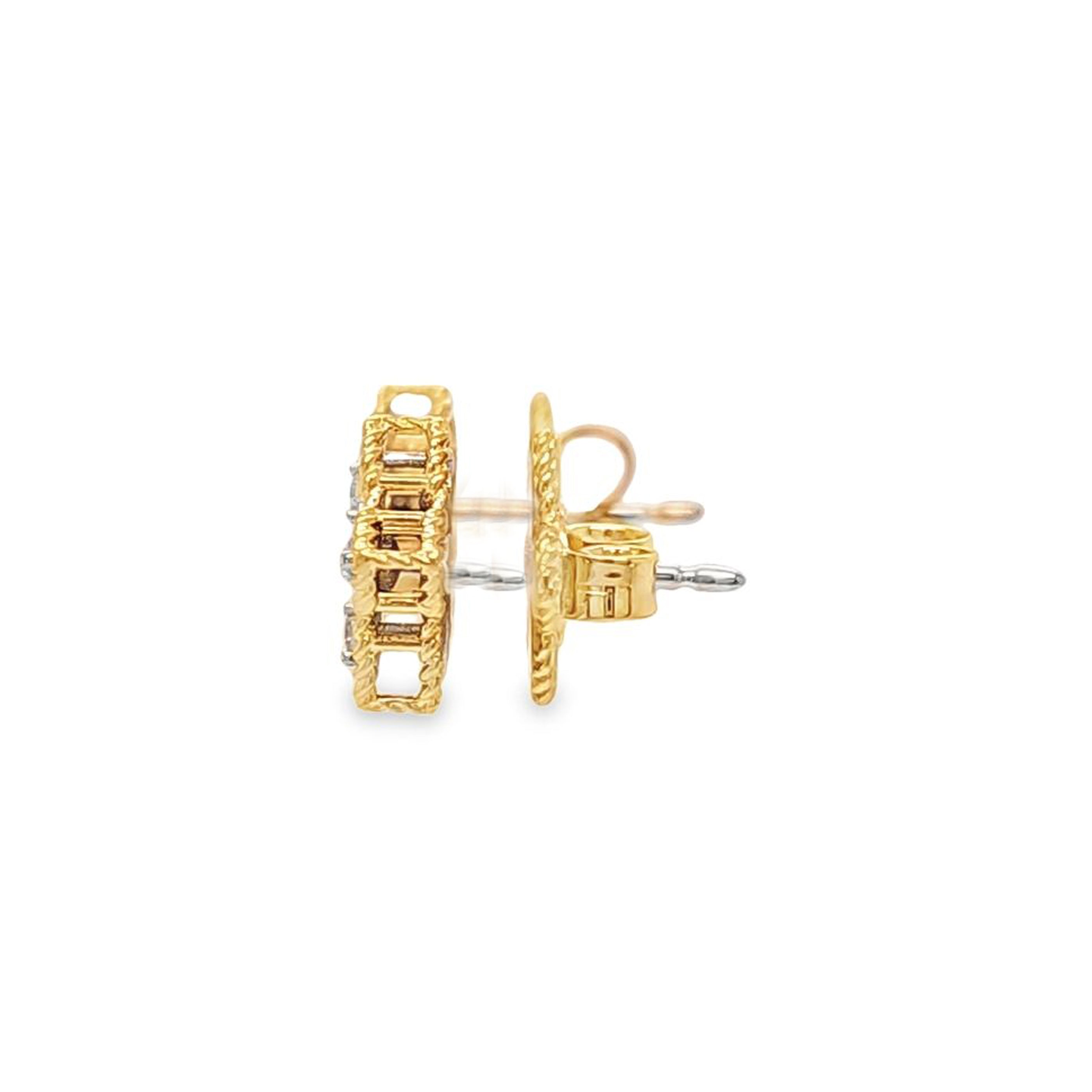 Princess Roberto Coin 18K White Gold Diamond Princess Outline Drop