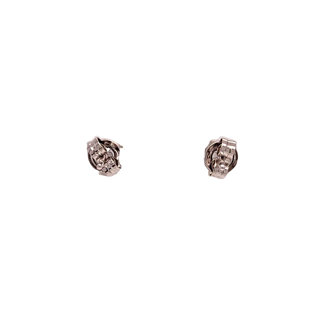 Pave Diamond Heart Stud Earrings